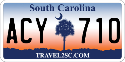 SC license plate ACY710
