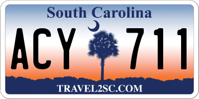 SC license plate ACY711