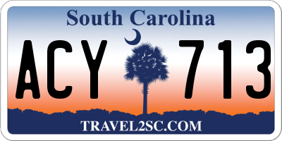 SC license plate ACY713
