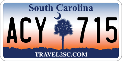 SC license plate ACY715