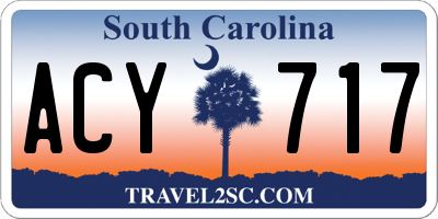 SC license plate ACY717