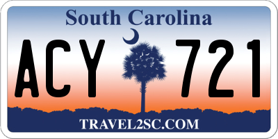 SC license plate ACY721