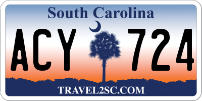 SC license plate ACY724