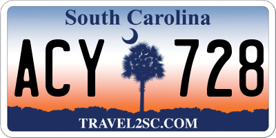 SC license plate ACY728