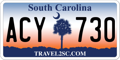 SC license plate ACY730