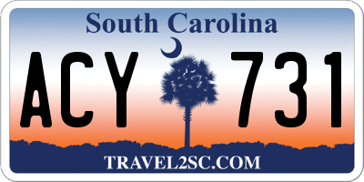 SC license plate ACY731