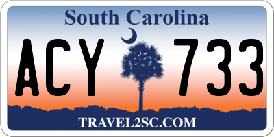 SC license plate ACY733