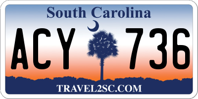 SC license plate ACY736
