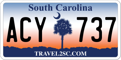 SC license plate ACY737