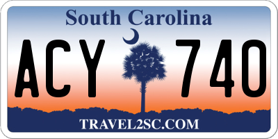 SC license plate ACY740