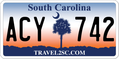 SC license plate ACY742
