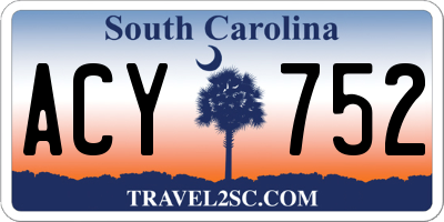 SC license plate ACY752