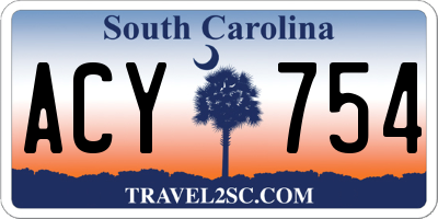SC license plate ACY754