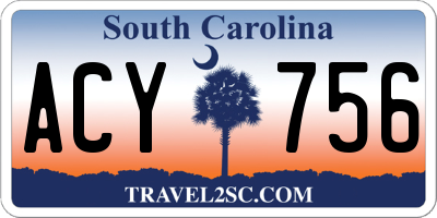 SC license plate ACY756
