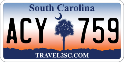 SC license plate ACY759
