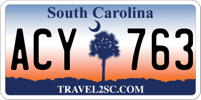 SC license plate ACY763