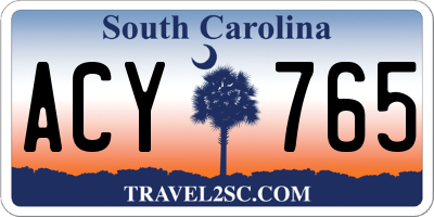 SC license plate ACY765