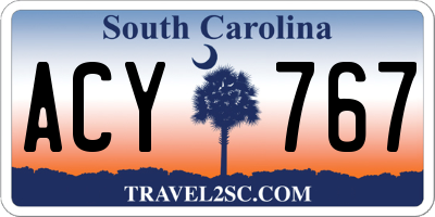 SC license plate ACY767
