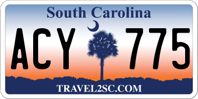 SC license plate ACY775