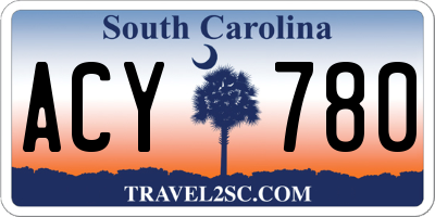SC license plate ACY780