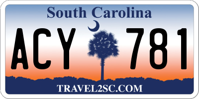 SC license plate ACY781