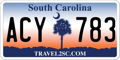SC license plate ACY783