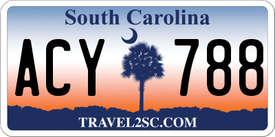 SC license plate ACY788