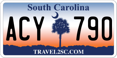 SC license plate ACY790
