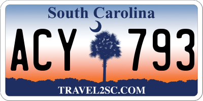 SC license plate ACY793
