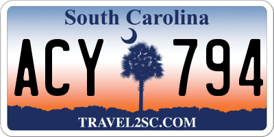 SC license plate ACY794