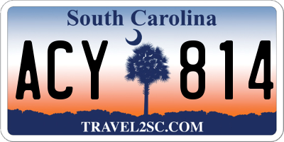 SC license plate ACY814