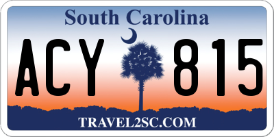 SC license plate ACY815