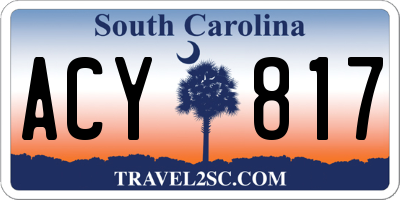 SC license plate ACY817