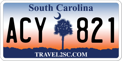 SC license plate ACY821