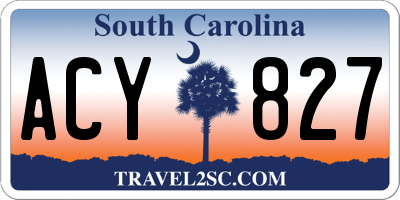 SC license plate ACY827