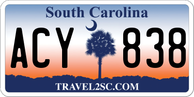 SC license plate ACY838