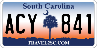 SC license plate ACY841