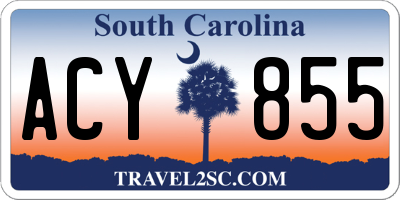 SC license plate ACY855