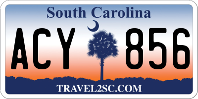 SC license plate ACY856