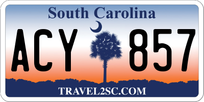 SC license plate ACY857