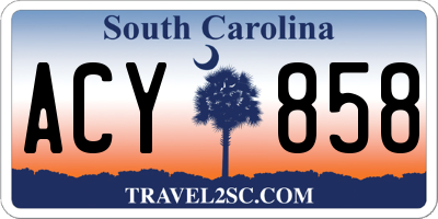 SC license plate ACY858