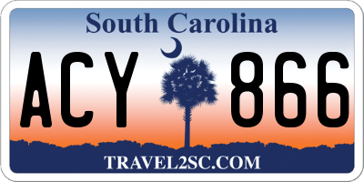 SC license plate ACY866