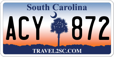 SC license plate ACY872