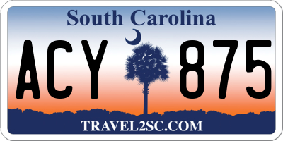 SC license plate ACY875