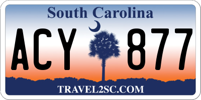 SC license plate ACY877