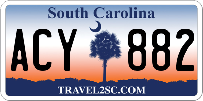 SC license plate ACY882