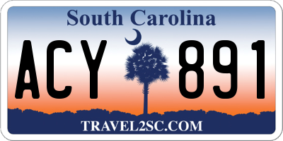 SC license plate ACY891