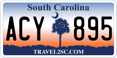SC license plate ACY895