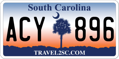 SC license plate ACY896