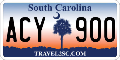 SC license plate ACY900